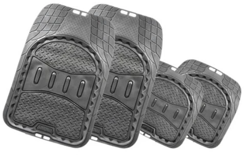 Best Pirce 💯 Simoniz 4 Pc. Deep Dish Diamond Plate Floor Mats ✨ 1 Best Pirce 💯 Simoniz 4 Pc. Deep Dish Diamond Plate Floor Mats ✨