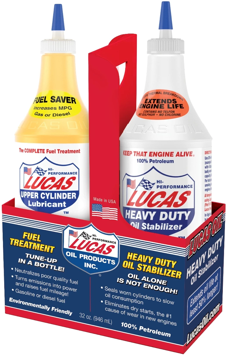 Best Sale π Lucas Fuel Pack Combo - Fuel treatment and Heavy Duty Oil Stabilizer β 1 Best Sale π Lucas Fuel Pack Combo - Fuel treatment and Heavy Duty Oil Stabilizer β