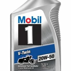 New 🤩 Mobil 1 V-Twin 20W-50 Synthetic Motorcycle Oil – Quart 🥰