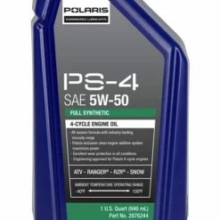 Hot Sale 🔔 Polaris PS-4 Full Synthetic 5W-50 All-Season Engine Oil, Quart ❤️