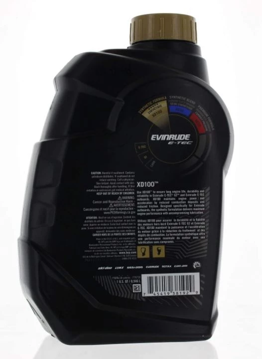 Buy π Johnson Evinrude OMC XD100 Synthetic Injection Oil, Quart 𧨠2 Buy π Johnson Evinrude OMC XD100 Synthetic Injection Oil, Quart 𧨠- Image 2