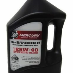 Cheap 👍 Mercury 4 Stroke Synthetic Blend 25W-40 Engine Oil, Gallon 💯