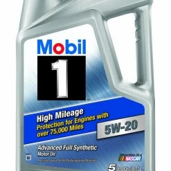 Outlet ⌛ Mobil 1 High Mileage Motor Oil – 5 Quart 🔔