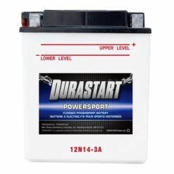 Flash Sale 🎁 Durastart Flooded Powersports Battery - 12V - 12N14-3A ✨
