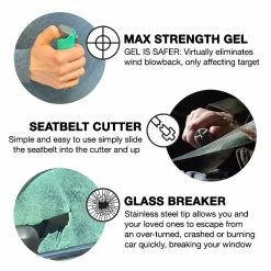 Best Pirce 🔔 Sabre Red Safe Escape 3-in-1 Automotive Tool - Mint 👍 -Deals Automotive Store 19010045 3 1