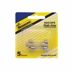 Discount 👏 Bussman Glass Tube Fuse Pack BP/AGC-SFE-A5-RP – 6 Count ⌛