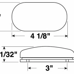 Buy 🥰 Peterson Mfg. V135 Oblong Clearance and Side Marker Light 🧨 -Deals Automotive Store 2170029 30 1