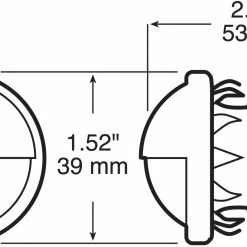 Flash Sale 🎁 Peterson Mfg. V438 Chrome License Plate/Utility Light 🎉 -Deals Automotive Store 2170050 2