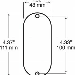Wholesale 🥰 Peterson Mfg. V480A/R Oblong Quick-Mount Reflector 👏 -Deals Automotive Store 2170059 60