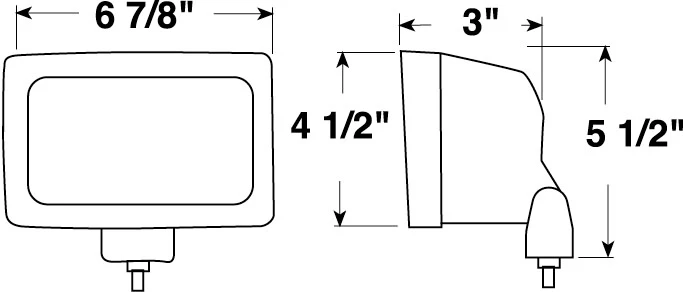 Top 10 π Peterson Mfg. V503HF 4" x 6" Tractor & Work Light β Flood Beam π 2 Top 10 π Peterson Mfg. V503HF 4" x 6" Tractor & Work Light β Flood Beam π - Image 2