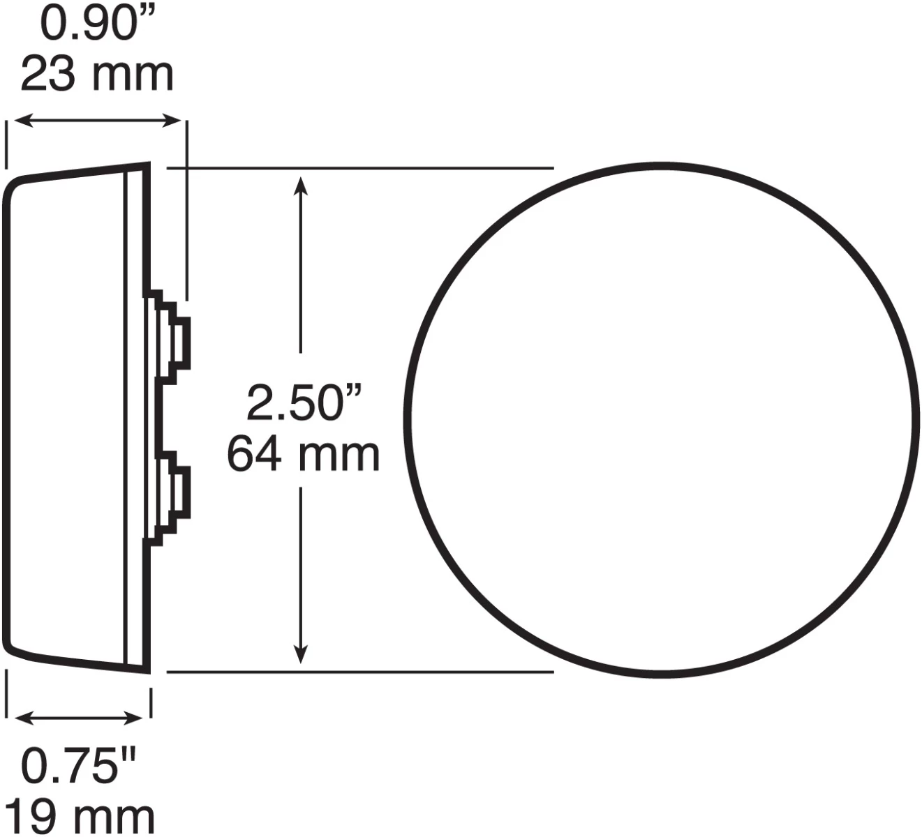 Buy π Peterson Mfg. V142 2 1/2" Clearance & Side Marker Light π 2 Buy π Peterson Mfg. V142 2 1/2" Clearance & Side Marker Light π - Image 2
