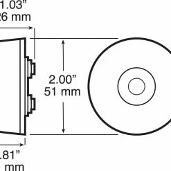 Promo 🥰 Peterson Mfg. 165 Piranha ® LED 2" Clearance & Side Marker Light 🎁 -Deals Automotive Store 2170804 803 3