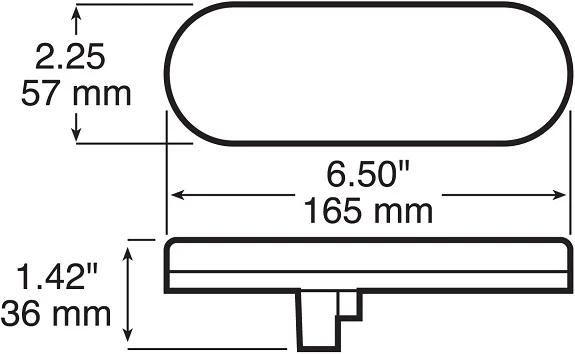Outlet π Peterson Mfg. V821KR-7 LumenX Oval LED Stop, Turn & Tail Light, PL3 π 2 Outlet π Peterson Mfg. V821KR-7 LumenX Oval LED Stop, Turn & Tail Light, PL3 π - Image 2