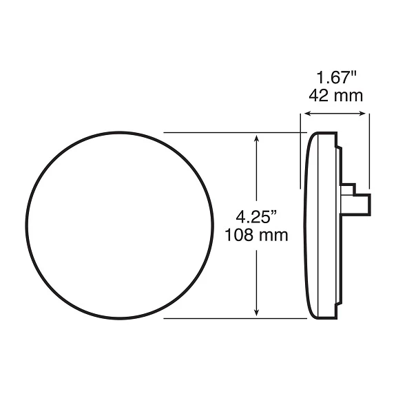 Wholesale π Peterson Mfg. V826KR-7 4" Round LED Stop, Turn & Tail Light π 2 Wholesale π Peterson Mfg. V826KR-7 4" Round LED Stop, Turn & Tail Light π - Image 2