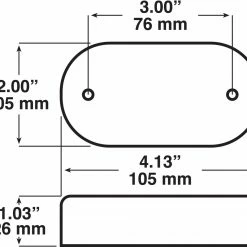 Cheapest 🎉 Peterson Mfg. V108 Piranha Oval LED Clearance/Side Marker Light w/Reflex 🥰 -Deals Automotive Store 2171445 58 2