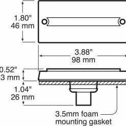 Cheapest ⭐ Peterson Mfg. V132A Rectangular Clearance/Side Marker Light w/Reflex 👏 -Deals Automotive Store 2171636 2