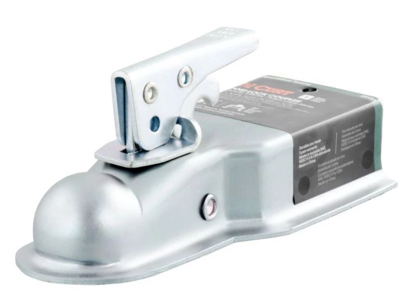 Outlet ✔️ Curt Mfg. 1-7/8" Straight-Tongue Coupler with Posi-Lock, 3" Channel ⌛ 1 Outlet ✔️ Curt Mfg. 1-7/8" Straight-Tongue Coupler with Posi-Lock, 3" Channel ⌛