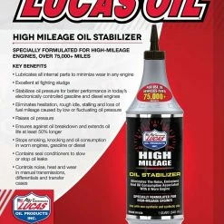 Discount 😍 Lucas Oil High Mileage Oil Stabilizer - Quart ⭐ -Deals Automotive Store 27220010 3 1