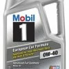Budget 🔥 Mobil 1 0W-40 Oil, 5 Quart 🎁