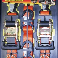 Flash Sale 🌟 Keeper 8' x 1-1/2" Soft-Tie Cycle Ratchet Tie-Down , 2 pk 💯