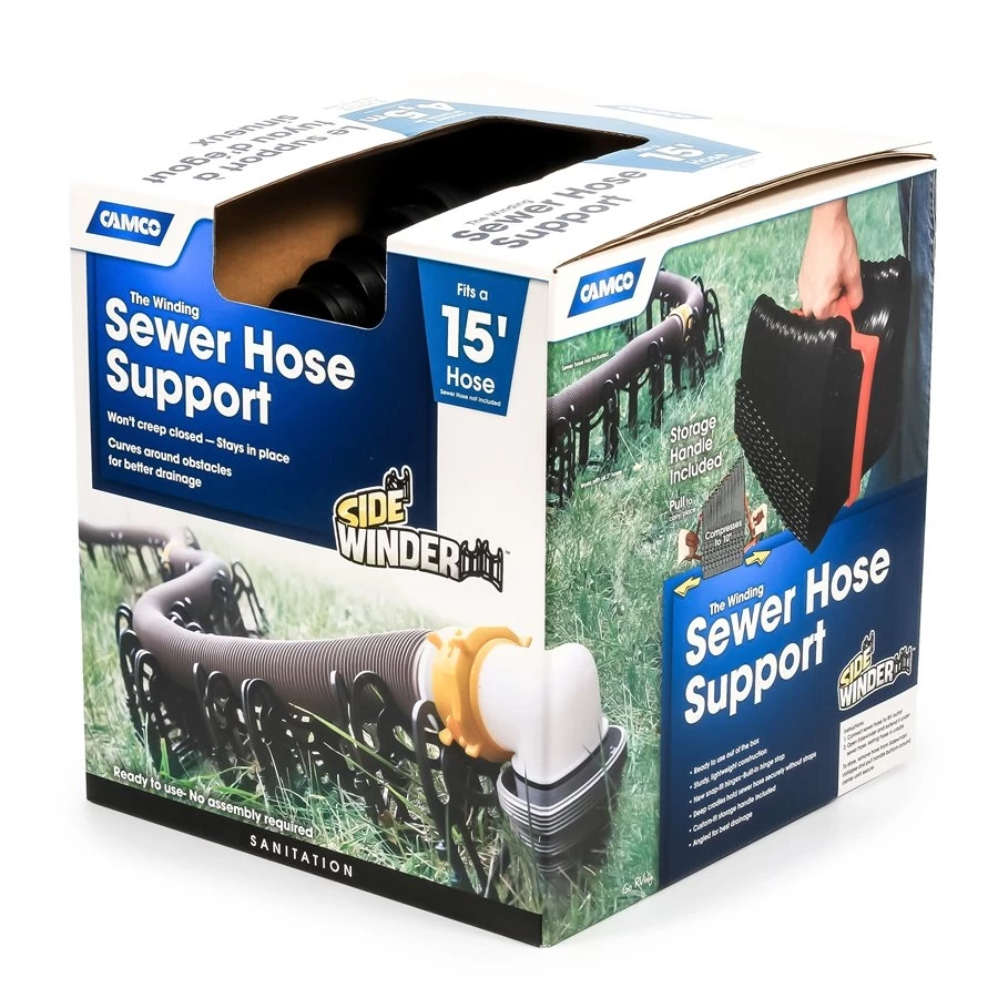 Discount π― Camco Sidewinder Plastic Sewer Hose Support - 15' β€οΈ 1 Discount π― Camco Sidewinder Plastic Sewer Hose Support - 15' β€οΈ