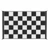 Budget 👏 Camco Outdoor Mat 6' x 9' - Black / White Checkered 🔥