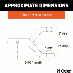 Outlet 😉 Curt 45342 Magnum Forged Trailer Hitch Ball Mount - 6" Drop 👍 -Deals Automotive Store 35180523 3