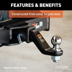 Brand new 🧨 Curt 45342 Magnum Forged Trailer Hitch Ball Mount - 6" Drop ❤️ -Deals Automotive Store 35180523 5 1