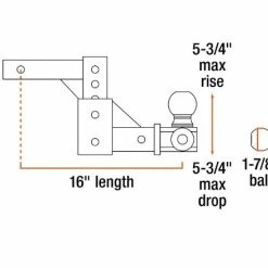 Outlet π CURT ADJUSTABLE TRI-BALL MOUNT (2" SHANK, 1-7/8", 2" & 2-5/16" BALLS) #45799 π 5 Outlet π CURT ADJUSTABLE TRI-BALL MOUNT (2" SHANK, 1-7/8", 2" & 2-5/16" BALLS) #45799 π -Deals Automotive Store 35180543 1