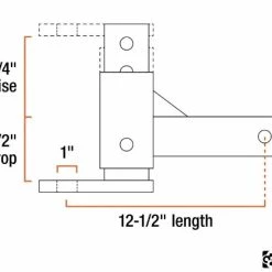 Budget 🔥 CURT ADJUSTABLE BALL MOUNT (2" SHANK, 1" BALL HOLE) #45812 ✔️ -Deals Automotive Store 35180544 1