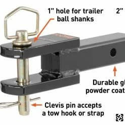 Best deal 😍 CURT CLEVIS PIN BALL MOUNT WITH 1" DIAMETER PIN (2" SHANK, 6,000 LBS.) #45821 👍 -Deals Automotive Store 35180545 2 1