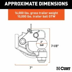 Cheapest ✔️ Ball & Pintle Hitch (2" Ball, 10,000 Lbs. Ball Capacity) 🎁 -Deals Automotive Store 35180559.1