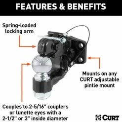 Cheap ⌛ Ball & Pintle Combo 2-5/16" Forgd Ball 8 Ton 🛒 -Deals Automotive Store 35180560.2
