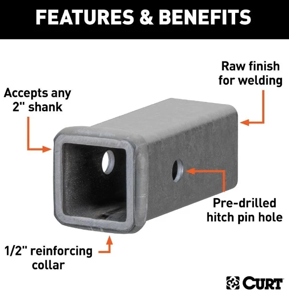 Deals ⨠6" RAW STEEL RECEIVER TUBING (2" RECEIVER) 𧨠3 Deals ⨠6" RAW STEEL RECEIVER TUBING (2" RECEIVER) 𧨠- Image 3