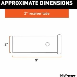 Wholesale 🔔 9" RAW STEEL RECEIVER TUBING (2" RECEIVER) 👏 -Deals Automotive Store 35180567.1
