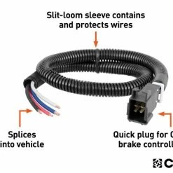 Cheap 😉 CURT UNIVERSAL TRAILER BRAKE CONTROLLER HARNESS WITH PIGTAILS (PACKAGED) #51516 ✔️ -Deals Automotive Store 35180579 1 1