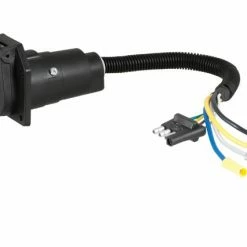 Best Pirce 🔥 Curt Electrical Adapter (4-Way Flat Vehicle To 7-Way Rv Blade Trailer) 🔔