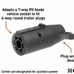 Budget π₯° Curt Adapter (7-Way Rv Blade To 6-Way Round Trailer, Center Pin Auxiliary, Packaged) π 7 Budget π₯° Curt Adapter (7-Way Rv Blade To 6-Way Round Trailer, Center Pin Auxiliary, Packaged) π -Deals Automotive Store 35180595 2