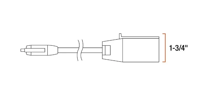 Best Sale π CURT 5' ELECTRICAL ADAPTER HARNESS (7-WAY RV BLADE VEHICLE TO 4-WAY FLAT TRAILER) #57271 π 2 Best Sale π CURT 5' ELECTRICAL ADAPTER HARNESS (7-WAY RV BLADE VEHICLE TO 4-WAY FLAT TRAILER) #57271 π - Image 2