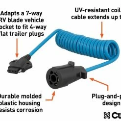 Best Sale π CURT 5' ELECTRICAL ADAPTER HARNESS (7-WAY RV BLADE VEHICLE TO 4-WAY FLAT TRAILER) #57271 π 6 Best Sale π CURT 5' ELECTRICAL ADAPTER HARNESS (7-WAY RV BLADE VEHICLE TO 4-WAY FLAT TRAILER) #57271 π -Deals Automotive Store 35180596 2