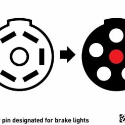 Best deal 💯 Curt Electrical Adapter (7-Way RV To 6-Round Trailer, Center Pin Brake, Packaged) ❤️ -Deals Automotive Store 35180598 3