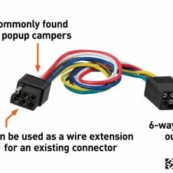 Hot Sale π€© CURT 6-WAY SQUARE CONNECTOR PLUG & SOCKET WITH 12" WIRES (PACKAGED) #58034 π 4 Hot Sale π€© CURT 6-WAY SQUARE CONNECTOR PLUG & SOCKET WITH 12" WIRES (PACKAGED) #58034 π -Deals Automotive Store 35180603 1
