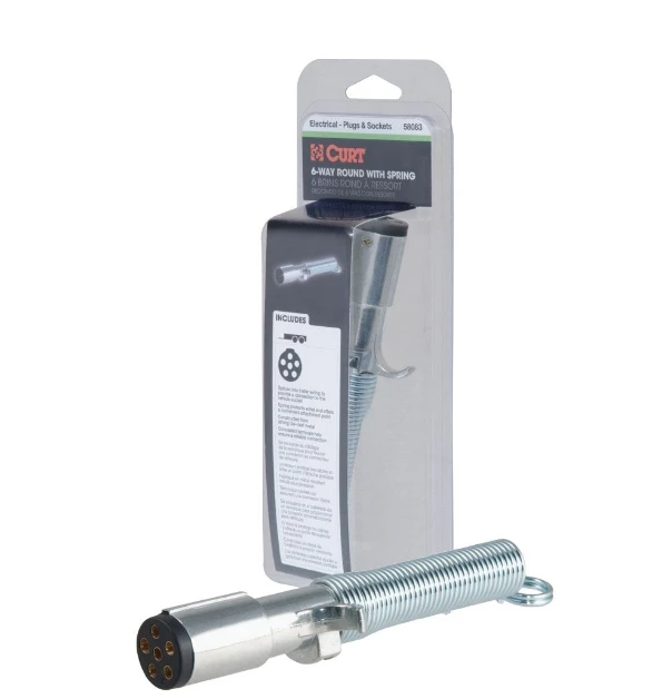 Coupon π Curt 6-Way Round Connector Plug With Spring (Trailer Side, Packaged) β 1 Coupon π Curt 6-Way Round Connector Plug With Spring (Trailer Side, Packaged) β
