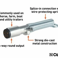 Coupon π Curt 6-Way Round Connector Plug With Spring (Trailer Side, Packaged) β 5 Coupon π Curt 6-Way Round Connector Plug With Spring (Trailer Side, Packaged) β -Deals Automotive Store 35180607 2