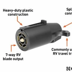 Wholesale π Curt 7-Way RV Blade Connector Plug (Trailer Side, Black Plastic, Packaged) π₯° 5 Wholesale π Curt 7-Way RV Blade Connector Plug (Trailer Side, Black Plastic, Packaged) π₯° -Deals Automotive Store 35180610 2