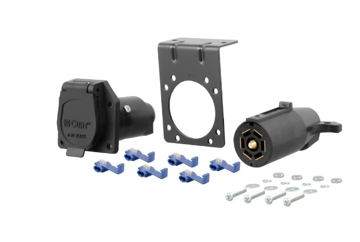 Brand new π CURT 7-WAY RV BLADE CONNECTOR PLUG & SOCKET WITH HARDWARE (PACKAGED) #58152 π 1 Brand new π CURT 7-WAY RV BLADE CONNECTOR PLUG & SOCKET WITH HARDWARE (PACKAGED) #58152 π