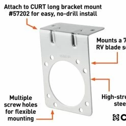 Deals β€οΈ Curt Connector Mounting Bracket For 7-Way Rv Blade (Zinc, Packaged) π€© 5 Deals β€οΈ Curt Connector Mounting Bracket For 7-Way Rv Blade (Zinc, Packaged) π€© -Deals Automotive Store 35180614 2