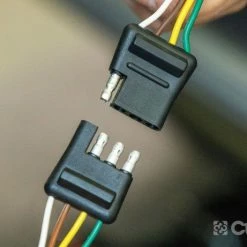 Cheapest 🛒 CURT 4-WAY FLAT CONNECTOR PLUG & SOCKET WITH 12" WIRES EACH & HARDWARE (PACKAGED) #58344 🧨 -Deals Automotive Store 35180617 2 1