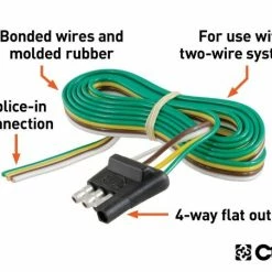 New π CURT 4-WAY FLAT CONNECTOR PLUG WITH 48" WIRES (TRAILER SIDE, PACKAGED) #58348 β 5 New π CURT 4-WAY FLAT CONNECTOR PLUG WITH 48" WIRES (TRAILER SIDE, PACKAGED) #58348 β -Deals Automotive Store 35180618 1