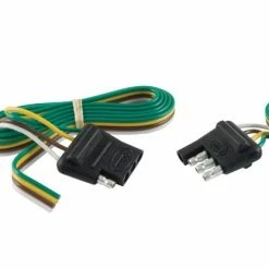 Wholesale π CURT 4-WAY FLAT CONNECTOR PLUG & SOCKET WITH 12" & 48" WIRES (PACKAGED) #58355 π